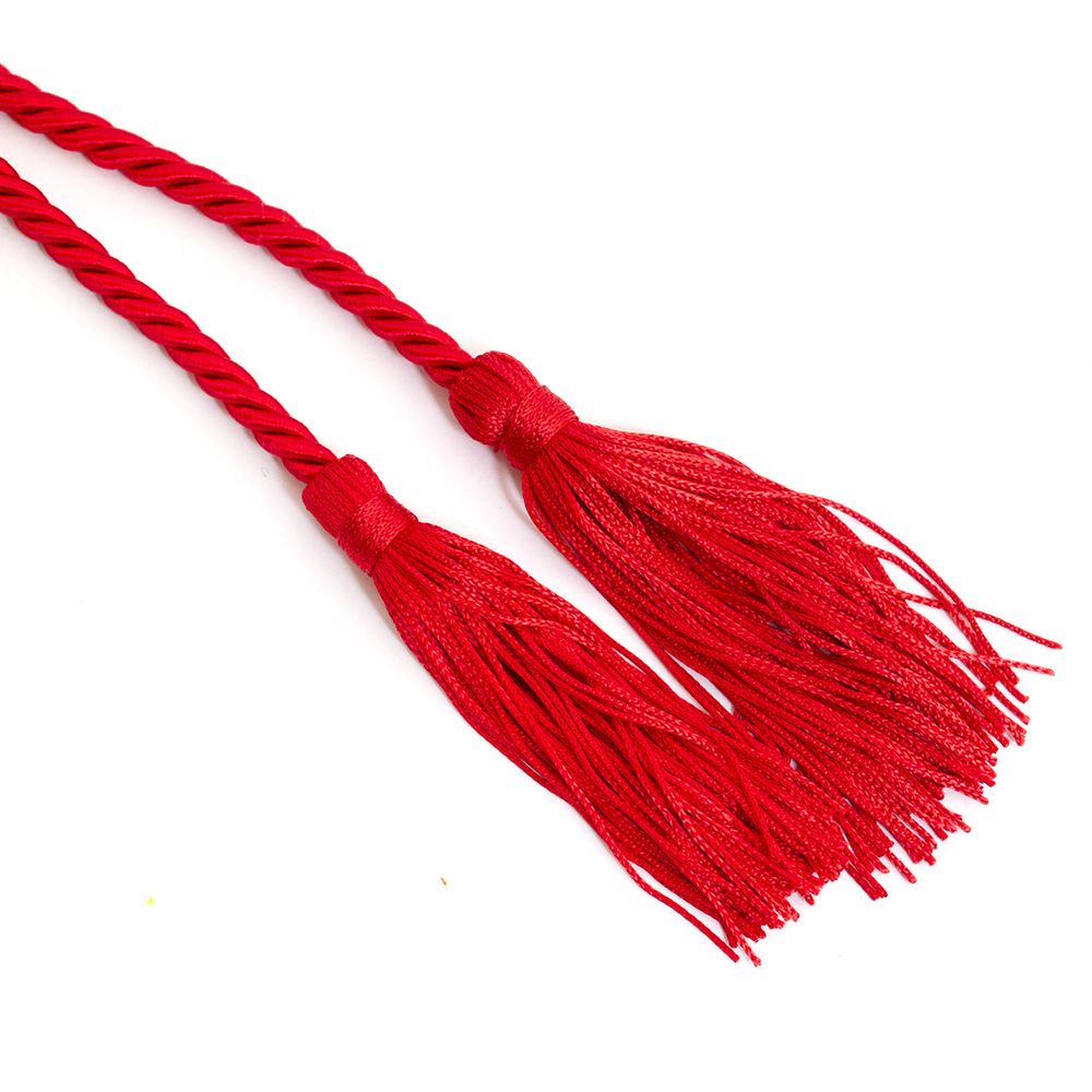 Graduation, Double Honor Cords, Red/Red